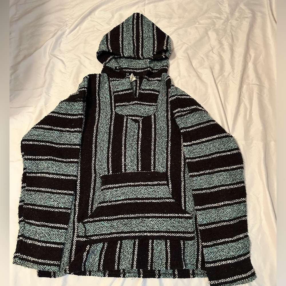 Sunspecs Blue, Black, and White Hoodie Size XL
